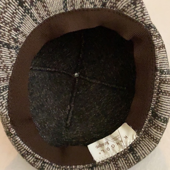 {VTG} Kangol Design | Four Panel Wool Blend Tweed Plaid Hat Cap Made in England - Picture 11 of 16